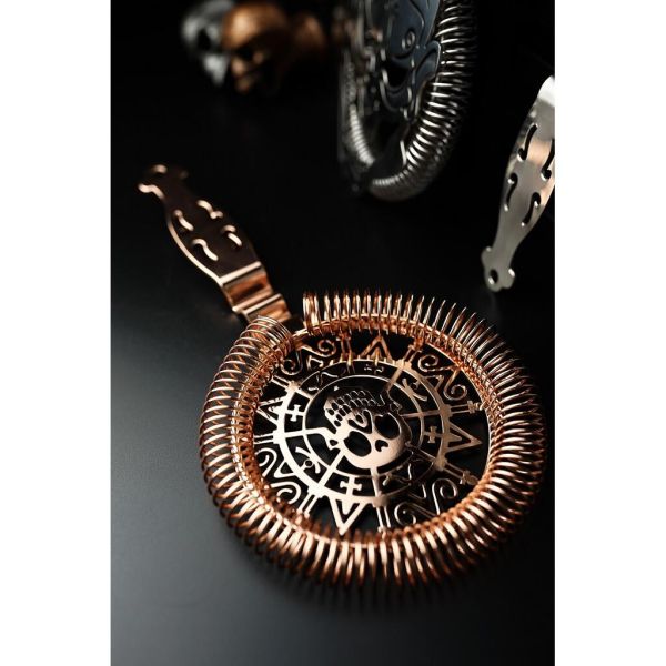 Стрейнер барный нерж. 19 см d 10,3 см медь Череп Luxury Skull B'Guys P.L.- Barbossa