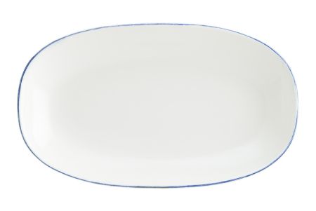 Блюдо овальное 150*85 мм. Ретро синий край, форма Гурмэ Bonna /1/12/3168/ ВДОХНОВЕНИЕ