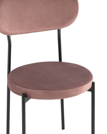 Стул Барбара велюр пыльно-розовый