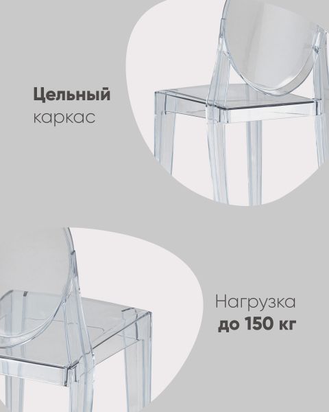 Стул Victoria Ghost NEW серый