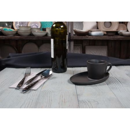 Кофейная пара 175 мл d 8,3 см h7 см Cappuccino Black Raw Stellar P.L. Proff Cuisine [6]