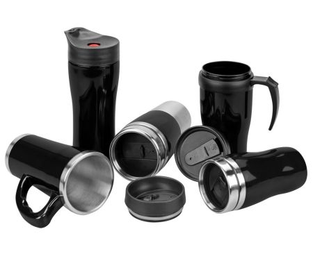 Термостакан 0.25 л черный, пластик