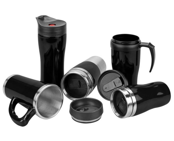 Термостакан 0.25 л черный, пластик