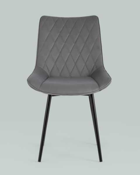 Стул Дарвин велюр тёмно-серый