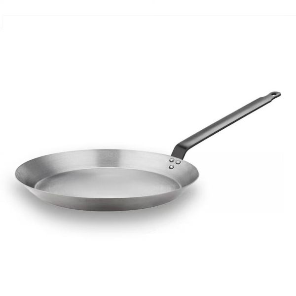 Сковорода для блинов 23,7 см h 2,8 см углеродистая сталь ИНДУКЦИЯ "BLACK IRON" SUNNEX