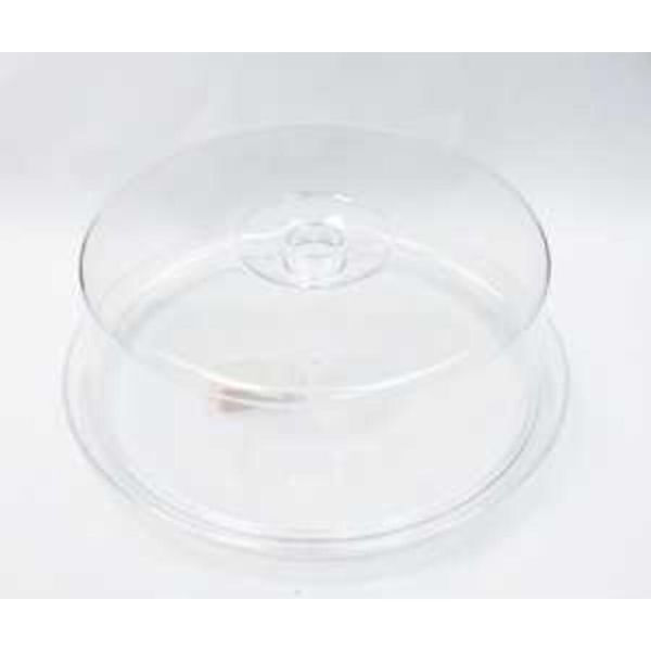 Подставка для торта 34 см h13 см с крышкой пластик P.L. Proff Cuisine