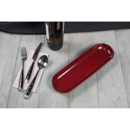 Блюдо овальное 32,5*10*3 см Evolution Dark Red P.L. Proff Cuisine [1]
