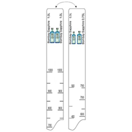Барная линейка Bombay Sapphire (500мл/750мл/1л), P.L. Proff Cuisine