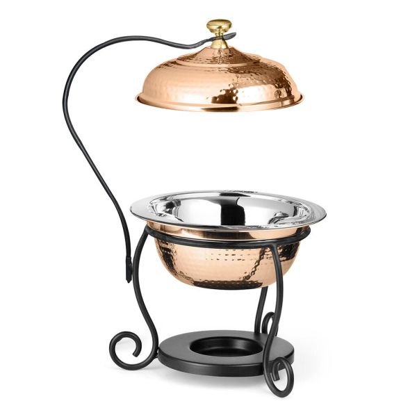 Чафиндиш (мармит) 1,75 л на подставке Copper с медным покрытием  нерж. P.L. Proff Cuisine