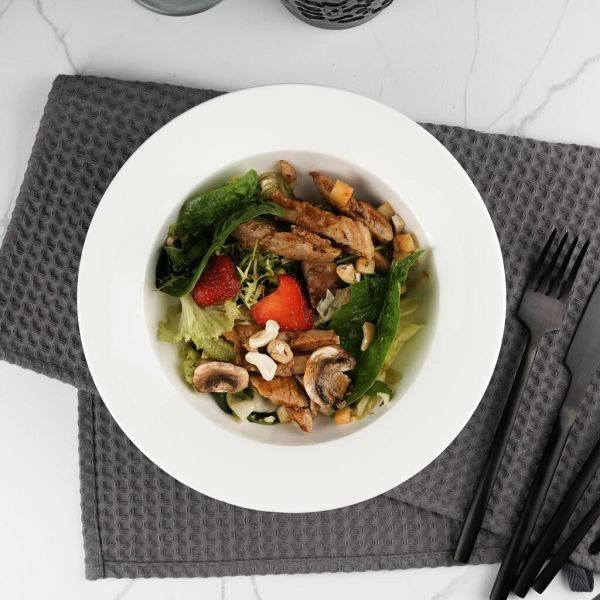 Тарелка глубокая 500 мл d 21 см h6,5 см белая фарфор P.L. Proff Cuisine NEW [4]