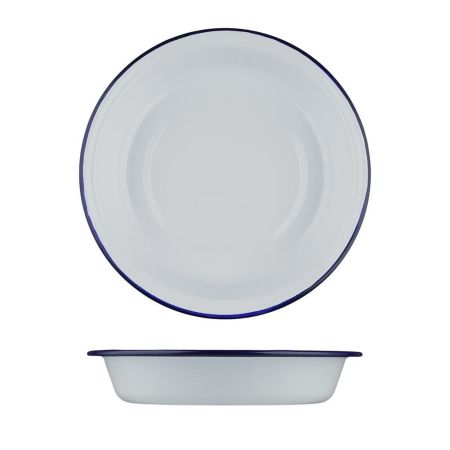 Салатник 700 мл d 21 см h3,9 см Blue Rim эмалированая сталь SUNNEX [1]