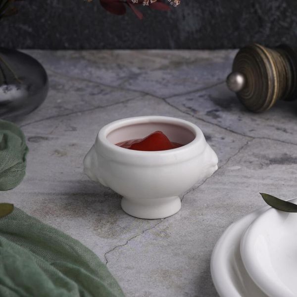 Соусник  50 мл Горшочек d 6,8 см круглый белый фарфор P.L. Proff Cuisine [6]