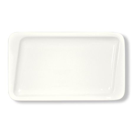 Блюдо прямоугольное 36*21 см со смещенным дном белое фарфор P.L. Proff Cuisine [1]