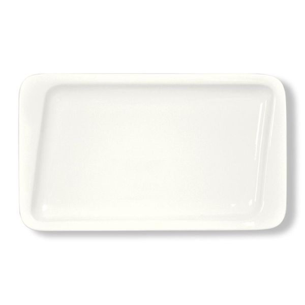 Блюдо прямоугольное 36*21 см со смещенным дном белое фарфор P.L. Proff Cuisine [1]