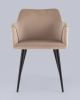 Стул с подлокотниками Джоэл велюр бежевый