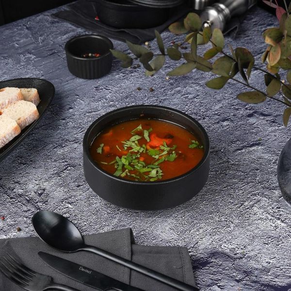 Салатник  500 мл d 15 см h5,5 см Smooth Black Raw Stellar P.L. Proff Cuisine [6]