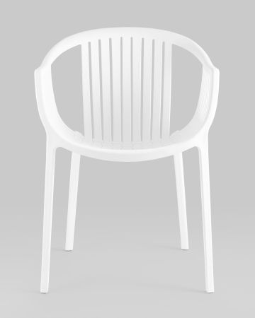 Стул с подлокотниками Kolstad пластик белый