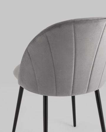 Стул Логан NEW велюр серый
