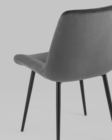 Стул Остин велюр тёмно-серый