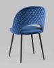 Стул Меган NEW велюр с ромбами синий