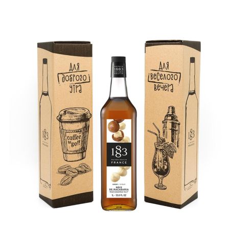 Сироп Макадамия 1л в фирменной коробке 1883 Maison Routin