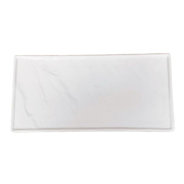 Блюдо прямоугольное 30*14 см h1,3 см Relief белое фарфор P.L. Proff Cuisine [1]