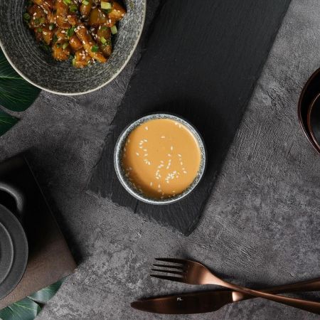 Соусник 70 мл d 9,2 см h2,5 см круглый глазурь Glossy Stone Untouched Taiga P.L. Proff Cuisine [1]