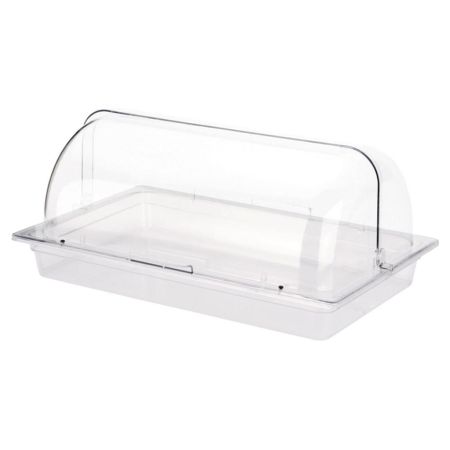 Поднос для выкладки 53*32,5*23,5 см пласт. с пласт. Roll-top крышкой SUNNEX