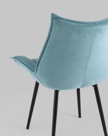 Стул Осло велюр пыльно-голубой