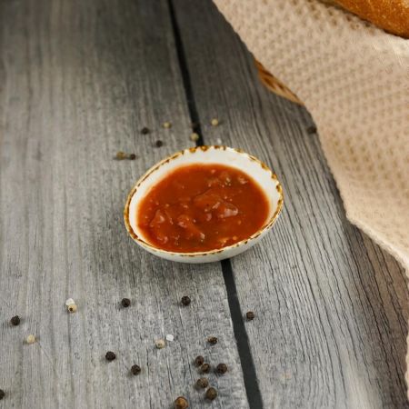 Соусник  50 мл 8,5*7,5*2,7 см овальный фарфор Organica Grain P.L. Proff Cuisine [12]