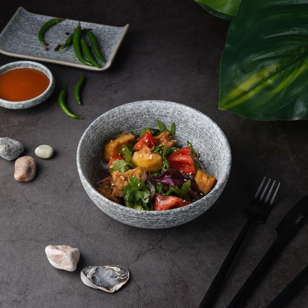 Салатник 800 мл d 17,3 см h6 см Stone Untouched Taiga P.L. Proff Cuisine [1]