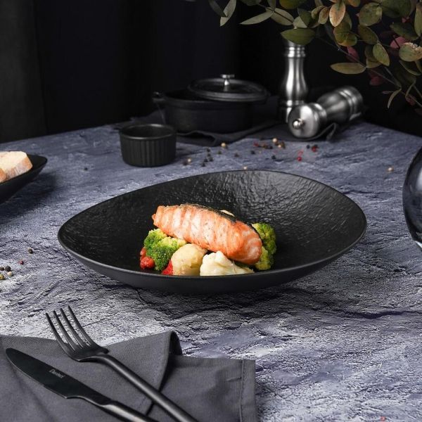 Салатник 800 мл 25,5*23 см h5 см Wave Up Black Raw Stellar P.L. Proff Cuisine [1]