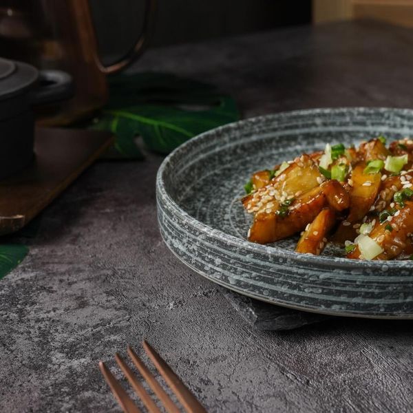 Тарелка с бортом 18,6 см h2,6 см глазурь Glossy Stone Untouched Taiga P.L. Proff Cuisine [1]