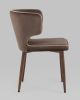 Стул Матео с кантом велюр коричневый ножки дерево