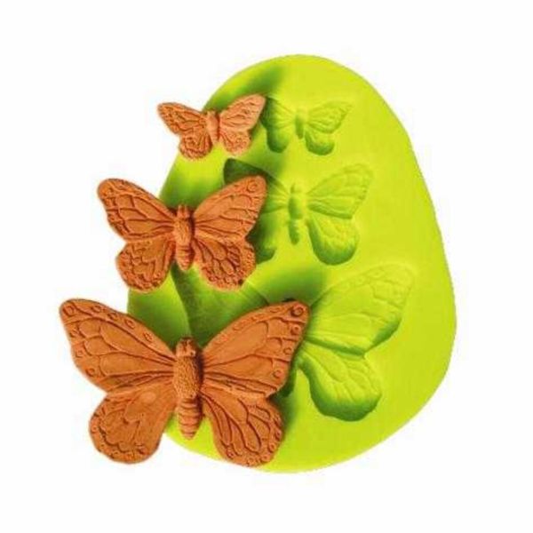 Форма кондитерская "Бабочки" 7,5*6 см (1,5/2,5/4 см) силикон P.L.