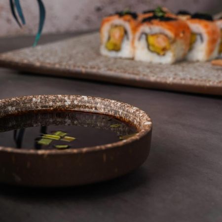 Соусник 45 мл d 8,7 см h1,8 см круглый Brown Stone Untouched Taiga P.L. Proff Cuisine [1]