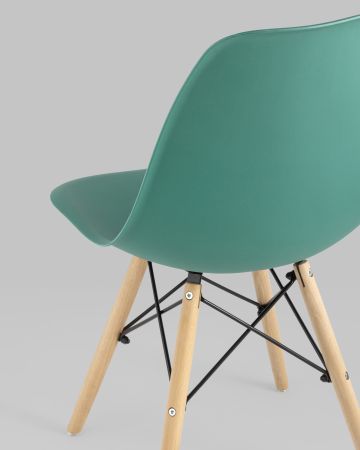 Стул Eames Style DSW серо-зеленый