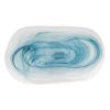 Блюдо овальное 21*11,5*2 см Blue Sunset матовое стекло P.L. Proff Cuisine [6]