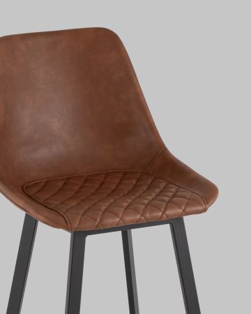Стул барный TEXAS экокожа коричневый