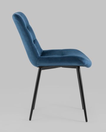 Стул Остин велюр пыльно-синий