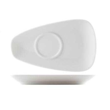 Блюдце для соусника арт. 81200082 Asymmetry 18*9 см белое фарфор P.L. Proff Cuisine [1]