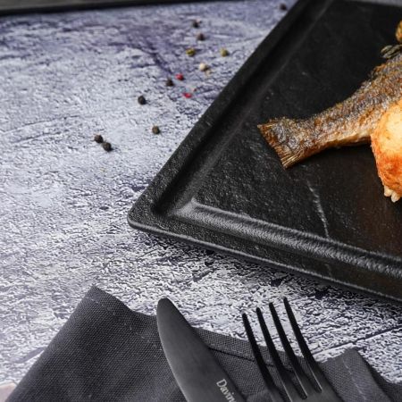 Блюдо прямоугольное 42*28 см h1,6 см Black Raw Stellar P.L. Proff Cuisine [1]