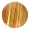 Доска для подачи 36*2 см круглая с выемкой, акация, P.L. Proff Cuisine