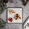 Блюдо квадратное 25*25 см h1,5 см Relief белое с черным бортом фарфор P.L. Proff Cuisine [3]