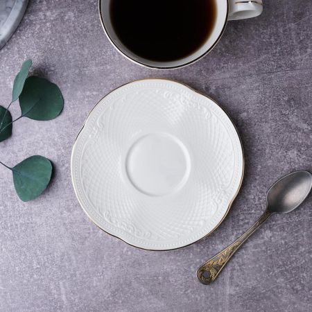 Чайная пара 200 мл d 9,3 см h7,2 см Gold Aristocrat Noble [6]