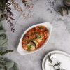 Блюдо овальное 21,5*11,5 см h3,5 см с ручками белое фарфор P.L. Proff Cuisine [9]