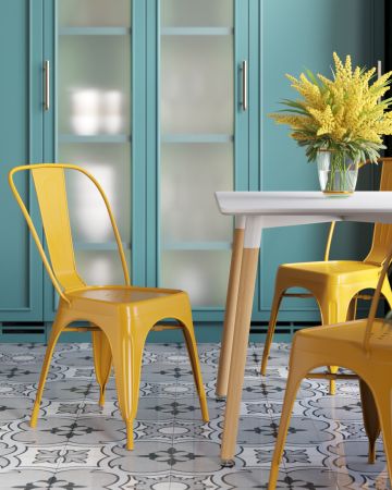 Стул TOLIX желтый глянцевый