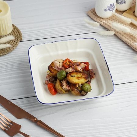 Салатник 400 мл 16*16 см h4,5 см квадратный Sea Flower P.L. Proff Cuisine [6]