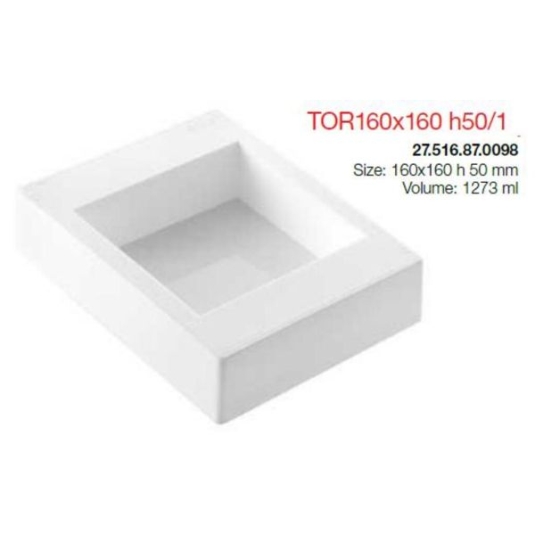 Форма кондитерская Silikomart "Квадрат" 16*16 см, h 5 см, силикон, Италия