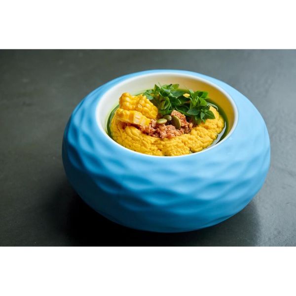 Блюдо для подачи 20 см 300 мл бело-голубое "Shine" P.L. Proff Cuisine [1]